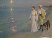 Peder Severin Kroyer Artist and his wife Germany oil painting artist